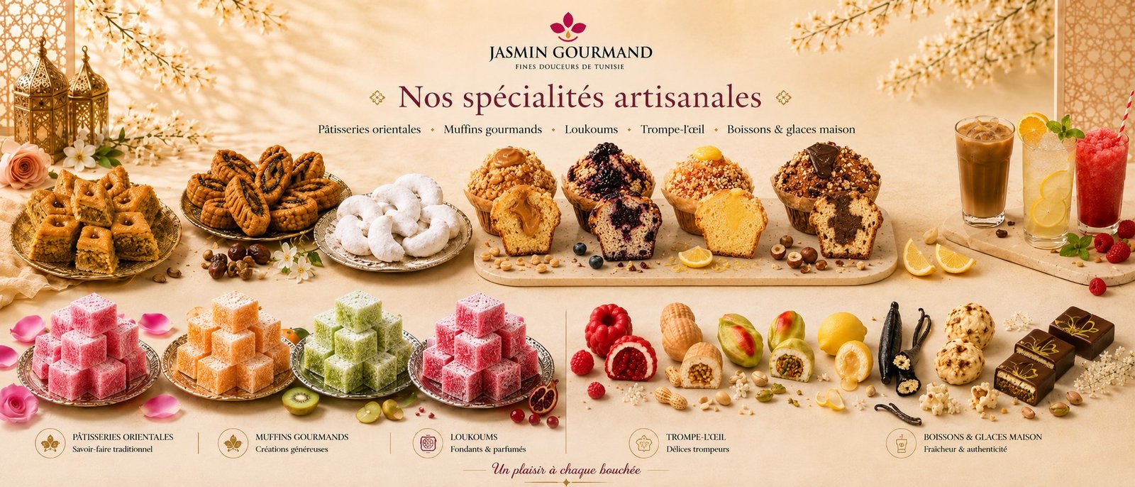 Jasmin Gourmand — Fines Douceurs de Tunisie