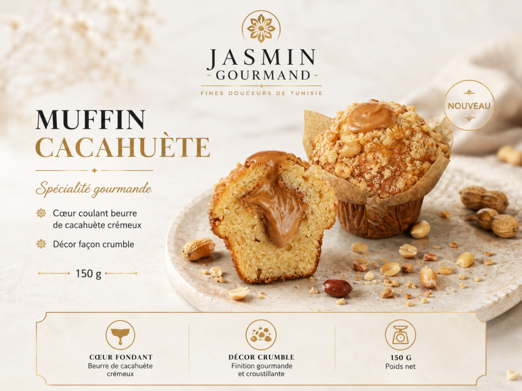 Muffin Cacahuète