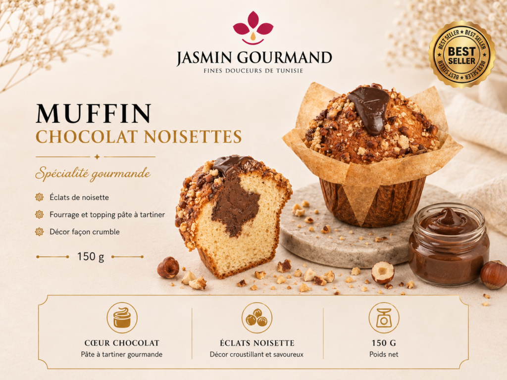 Muffin Chocolat Noisettes