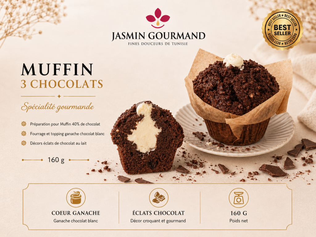 Muffin 3 Chocolats