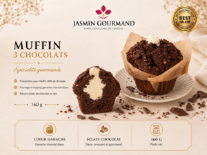 Muffin 3 Chocolats